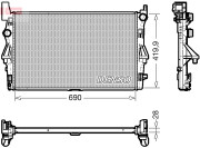 DRM17113 Chladič motora DENSO