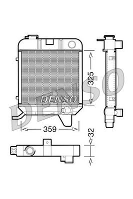 DRM21040 Chladič motora DENSO