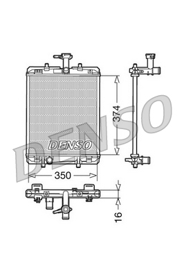 DRM21602 Chladič motora DENSO