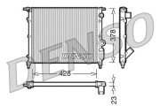 DRM23004 Chladič motora DENSO