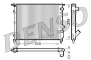 DRM23028 Chladič motora DENSO