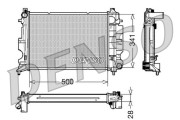 DRM25011 Chladič motora DENSO