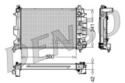 DRM25012 Chladič motora DENSO