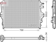 DRM32050 Chladič motora DENSO