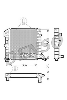 DRM33020 Chladič motora DENSO