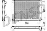 DRM33031 Chladič motora DENSO