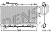 DRM36008 Chladič motora DENSO