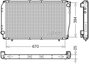 DRM36016 Chladič motora DENSO