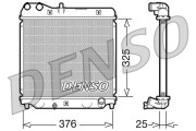 DRM40015 Chladič motora DENSO