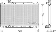 DRM40033 Chladič motora DENSO