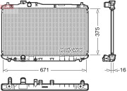 DRM40037 Chladič motora DENSO