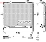 DRM43002 Chladič motora DENSO