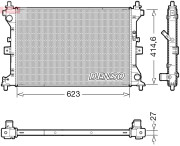 DRM47039 Chladič motora DENSO