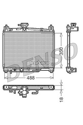 DRM50002 Chladič motora DENSO