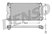 DRM50012 Chladič motora DENSO