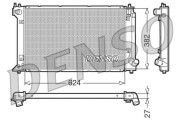 DRM50019 Chladič motora DENSO