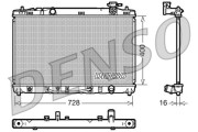 DRM50041 Chladič motora DENSO