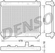 DRM50059 Chladič motora DENSO