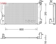 DRM50091 Chladič motora DENSO