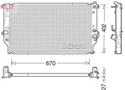 DRM50092 Chladič motora DENSO