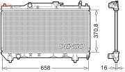 DRM50117 Chladič motora DENSO