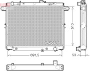 DRM51015 Chladič motora DENSO