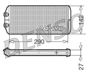 DRR07005 Výmenník tepla vnútorného kúrenia DENSO