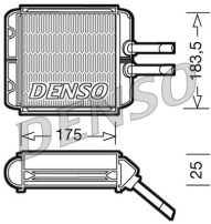 DRR08001 Výmenník tepla vnútorného kúrenia DENSO