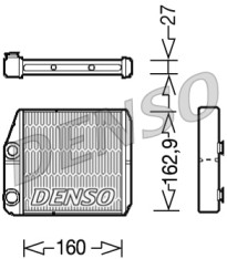 DRR09035 Výmenník tepla vnútorného kúrenia DENSO
