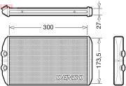 DRR12008 Výmenník tepla vnútorného kúrenia DENSO