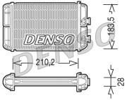 DRR20004 Výmenník tepla vnútorného kúrenia DENSO