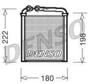 DRR32005 Výmenník tepla vnútorného kúrenia DENSO
