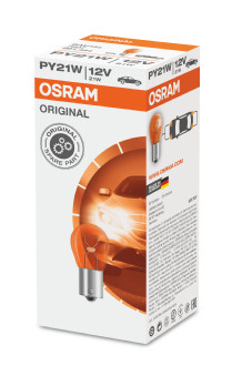 7507 žiarovka 12V 21W (pätica BAU15S) oranžová OSRAM (sada 10 ks) 7507 ams-OSRAM