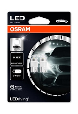 2850CW-02B žárovka Osram LED W5W 2850CW-02B 6000K 12V 1W W2,1x9,5d 2850CW-02B ams-OSRAM