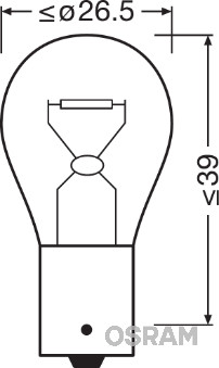 7529 żiarovka pre smerové svetlo ORIGINAL ams-OSRAM