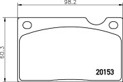 MGB576 Sada brzdových platničiek kotúčovej brzdy MINTEX