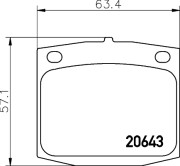 MDB1159 Sada brzdových platničiek kotúčovej brzdy MINTEX