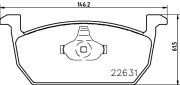 MDB3982 Sada brzdových platničiek kotúčovej brzdy MINTEX