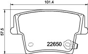 MDB3935 Sada brzdových platničiek kotúčovej brzdy MINTEX