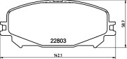 MDB3443 Sada brzdových platničiek kotúčovej brzdy MINTEX