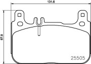 MDB3725 Sada brzdových platničiek kotúčovej brzdy MINTEX