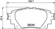 MDB4292 Sada brzdových platničiek kotúčovej brzdy MINTEX