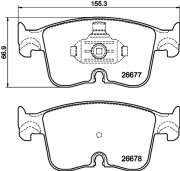 MDB3530 Sada brzdových platničiek kotúčovej brzdy MINTEX