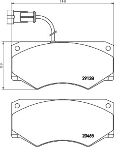 MDB2640 Sada brzdových platničiek kotúčovej brzdy MINTEX