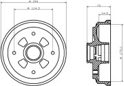 MBD222 Brzdový bubon MINTEX