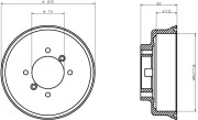 MBD007 Brzdový bubon MINTEX