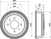 MBD103 Brzdový bubon MINTEX