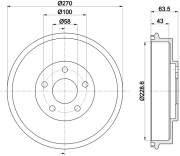 MBD282 Brzdový bubon MINTEX