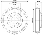 MBD324 Brzdový bubon MINTEX