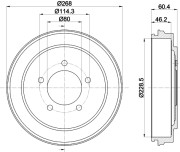 MBD343 Brzdový bubon MINTEX